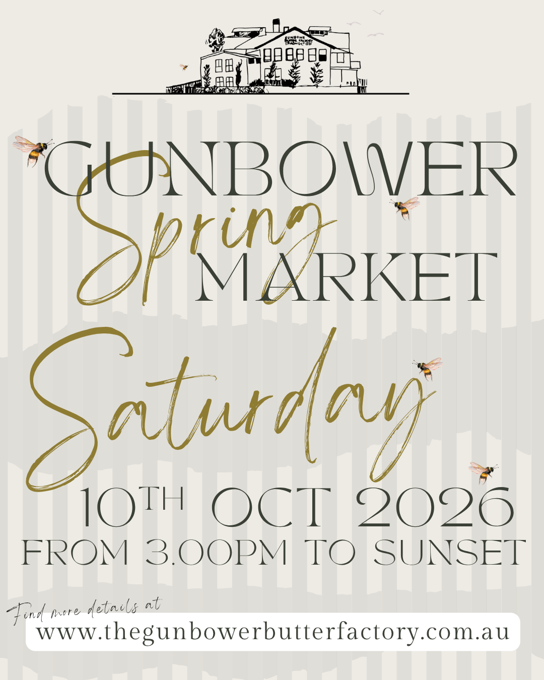 Gunbower Spring Market 2026 @ The Gunbower Butter Factory